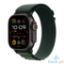Picture of Apple Watch Ultra 2 GPS + Cellular 49mm Black Titanium Case with Dark Green Alpine Loop - Medium