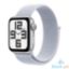 Picture of Apple Watch SE GPS 44mm Silver Aluminium Case with Blue Cloud Sport Loop