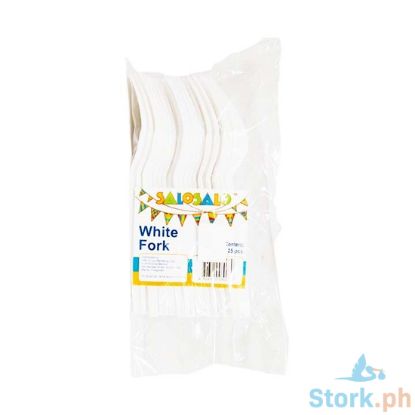 Picture of Salo Salo Disposable White Fork 25 Pieces