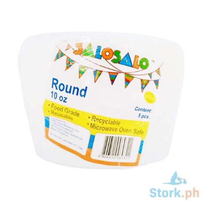 Picture of Salo Salo Plastic Container Round 10oz 5 Pieces