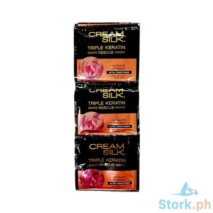Picture of Creamsilk Triple Keratin Rescue Ultimate Straight Ultra Conditioner (6 Packs x 10mL)