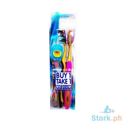 Picture of Dental-B XCite Medium Bristles Toothbrush 2 Pieces