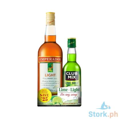 Picture of Emperador Light 750ml + Club Mix Lime Juice Save P25.00