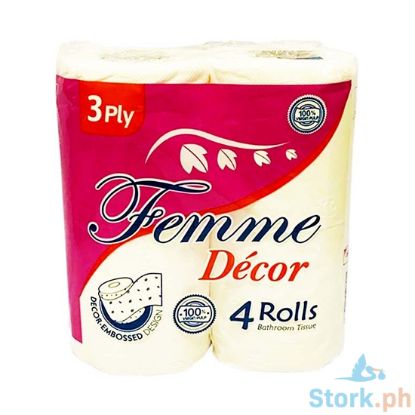 Picture of Femme Décor Bathroom Tissue 3-Ply 450 Sheets 4 Rolls