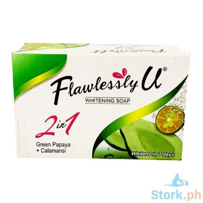 Picture of Flawlessly U Whitening Soap 2-in-1 Green Papaya + Calamansi 125g