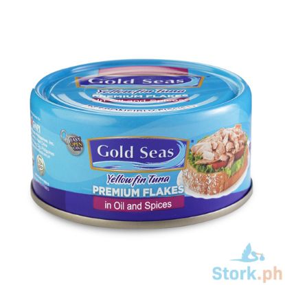 Picture of Gold Seas Yellowfin Tuna Premium Flakes in Oil and Spices 170g x 2 Cans