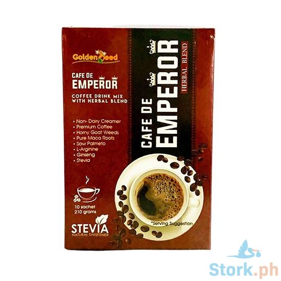 Picture of Golden Seed Cafe De Emperor Coffee Drink Mix with Herbal Blend (10 Packs x 21g) 210g