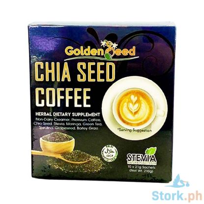 Picture of Golden Seed Chia Seed Coffee Herbal Dietary Supplement (10 x 21g Sachets) 210g