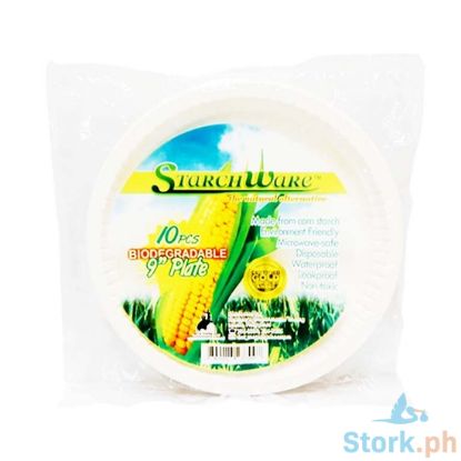 Picture of StarchWare Biodegradable Plate 9" 10 Pieces